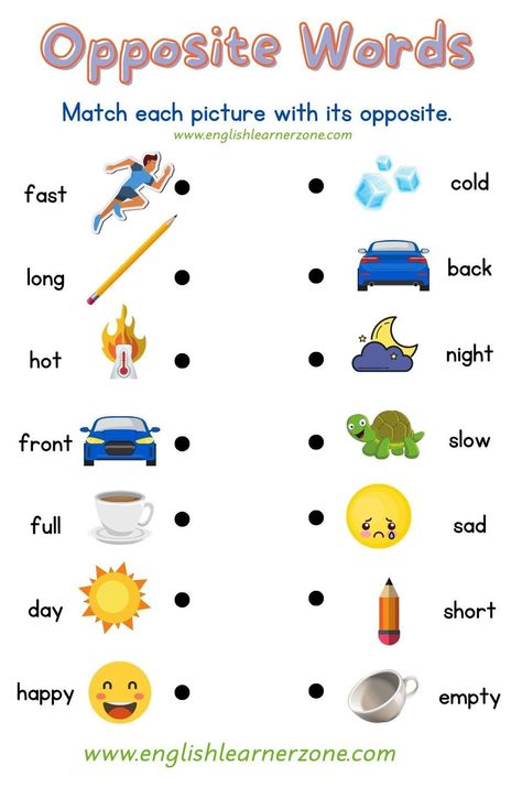 Vocabulary worksheet | opposite words | Opposite words, Opposite words for kids, Adjectives for kids Opposite Worksheets Kindergarten, Word Opposites Worksheets, Opposite Worksheets Grade 1, Opposite Worksheets Preschool, Opposite Words For Kids Project, Opposite Words For Kids Worksheet, Opposites Worksheet Preschool, Opposite Words Worksheet, Vocabulary For Kindergarten