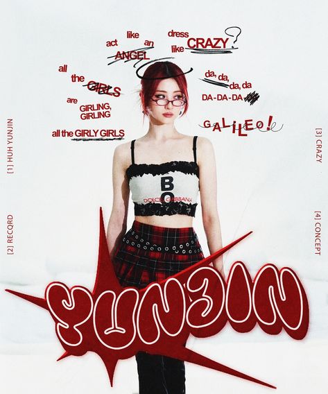 Instagram Yunjin Poster, Pop Graphic Design, Graphic Design Kpop, Kpop Graphic Design, Take Care Of Yourself Quotes, Y2k Posters, Graphic Shapes Design, Y2k Art, Motion Poster