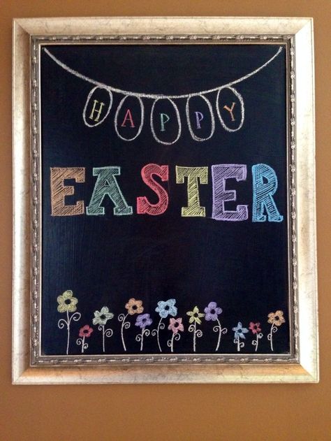 Easter Chalkboard Art, Chalkboards Ideas, Chalkboard Sign Ideas, Blackboard Ideas, Chalk Board Signs, Chalkboard Art Ideas, Spring Chalkboard, Chalkboard Sayings, Easter Chalkboard