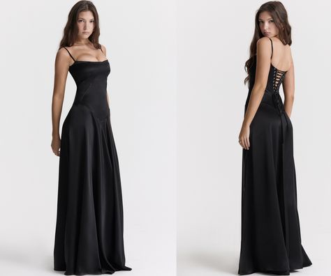 Classic Black Prom Dress, House Of Cb Anabella Dress, Anabella Dress House Of Cb, House Of Cb Black Dress, Black Maxi Dress Formal, Houseofcb Dresses, Annabelle Dress, Prom Dress Inspiration, Pretty Prom Dresses