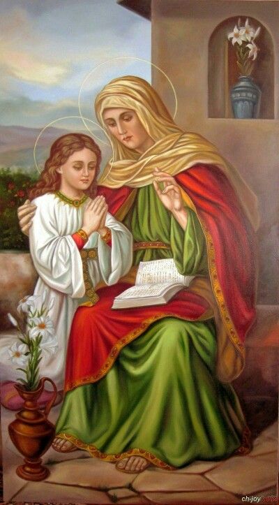 Saint Joachim, Saint Antony, Mother Mary Pictures, Sant Anna, Catholic Wallpaper, Catholic Crafts, Mama Mary, Queen Of Heaven, Bible Characters