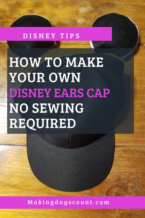 Going to Disney World or Disneyland and want to make your own custom DIY Mickey Ears Cap? Here are 8 steps to an Avengers-inspired Mickey Ears cap under $7. Cork Board Mickey Ears Diy, Disney Hats For Men, Diy Mickey Ears Hat, Mickey Ears For Men, Disney Ears For Men, Boy Mickey Ears, Homemade Mickey Ears, How To Make Mickey Ears, Make Disney Ears