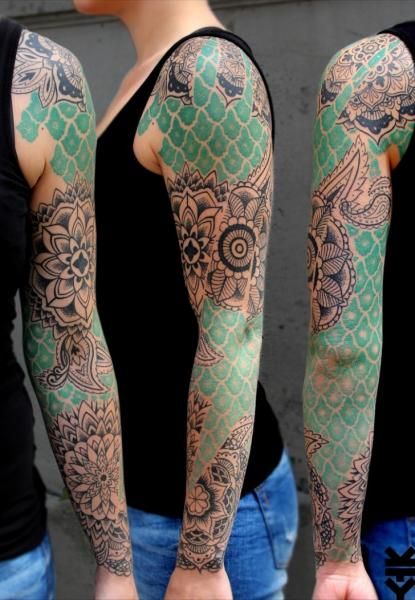 On Point Tattoo, artist from Switzerland - Tattooers.net Geometric Sleeve Tattoo, Muster Tattoos, Full Sleeve Tattoos, Awesome Tattoos, Abstract Tattoo, Tattoo Love, Pattern Tattoo, Great Tattoos, Skin Art