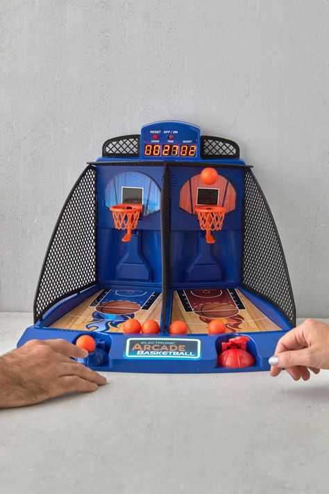 Electronic Arcade Basketball Game | Urban Outfitters Australia Kang Ho Song, Ball Aesthetic, Mini Basketballs, Air Hockey, Hockey Games, Basketball Game, Basketball Games, Dinosaur Toys, Table Games