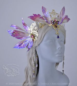 3 Faerie Crowns in Search of Their Queens Fairy Queen Crown, Queen Crowns, Lilac Fairy, Fairy Headpiece, Fantasy Crown, Faery Queen, Festival Inspo, Fairy Crown, Metal Crown