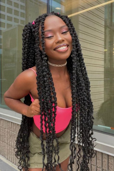 Braid Hairstyles Black, June Zodiac Sign, Butterfly Braids, June Zodiac, Butterfly Braid, Passion Twists, Middle Part Hairstyles, Box Braids Hairstyles For Black Women, Braided Ponytail Hairstyles