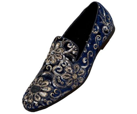 PRICES MAY VARY. FASHION MEN'S SLIPPERS: The Fabian are embroidered, velvet men's slippers. Decorated with sequin designs, these smoking slippers are a definitive fashion statement for any formal outfit. MENS LOAFERS MADE OF SUPERIOR MATERIALS: These mens loafers have a synthetic sole for added comfort and support. The fabric lining provides a snug and secure fit while giving your feet a velvety feel. MEN SLIP ON SHOES IN ELEGANT COLORS: These smoking slippers come in black, burgundy, and red. T Mens Slip On Loafers, Sequin Shoes, Mens Loafers, Slim Fit Dress Pants, Formal Office, Slip On Dress Shoes, Men's Slippers, Fashion Glamour, Sequin Embroidery