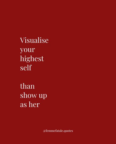 Visualization is a powerful tool for transformation! 🌟 When you can see your highest self in your mind’s eye, you set the stage for incredible change. Start by imagining your dream life: How do you feel? What do you look like? What goals have you achieved? The next step is to embody that vision. Show up as the person you aspire to be in every action, every decision, and every moment. Remember, consistency is key. Each small step you take towards that highest version of yourself brings y... Consistency Is Key, Show Up, Do You Feel, Dream Life, Dreaming Of You, Mindfulness, Bring It On, The Incredibles, In This Moment