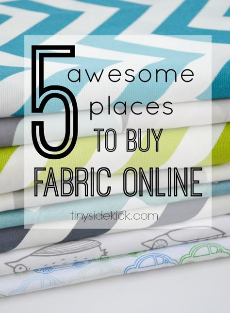 5 Awesome Places to Buy Fabric Online #fabric #sewing #onlineshopping Buy Fabric Online, Sew Ins, Awesome Places, Buy Fabric, Diy Couture, Sewing Projects For Beginners, Fabric Stores Online, Sewing For Beginners, Fabric Online