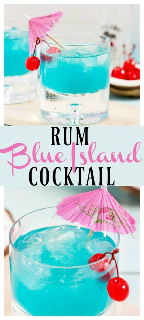 Drinks With Sprite, Curacao Drink, Rum Drinks Easy, Blue Curacao Drinks, Malibu Rum Drinks, Coconut Rum Drinks, Fruity Mixed Drinks, Rum Drinks Recipes, Malibu Drinks