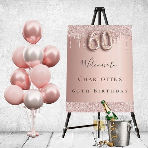 50th Birthday Centerpiece For Women Rose Gold, 50th Birthday Welcome Board, Pink And Gold 50th Birthday Party, 50th Birthday Women Decorations, 50 Birthday Centerpieces For Women, Rose Gold 50th Birthday Party Ideas, Rose Gold 50th Birthday Party Decor, Rose Gold And Pink Birthday Party, 50th Birthday Ideas For Women Rose Gold