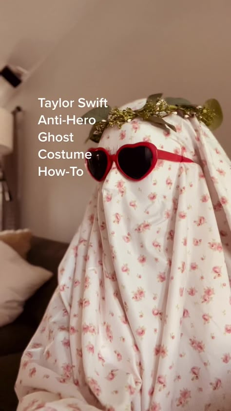 Made a wearable ghost costume from the @Taylor Swift Anti-Hero music v... | anti hero taylor swift | TikTok Taylor Swift Anti Hero Outfit Ideas, Taylor Swift Ghost Costume, Anti Hero Ghost Costume, Zombie Taylor Swift Costume, Homemade Taylor Swift Costume, Antihero Outfit Taylor Swift, Taylor Swift Easy Outfits, Antihero Ghosts Taylor Swift, Trunk Or Treat Taylor Swift