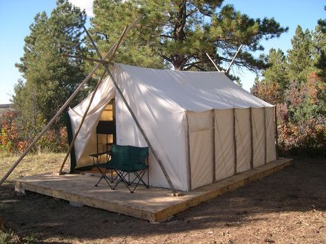 1357cc15090683f05430a4b7055e95ea Outfitter Tent, Canvas Wall Tent, Tent Platform, Tent Living, Tiny House Blog, Wall Tent, Family Tent Camping, Hammock Tent, Cabin Tent