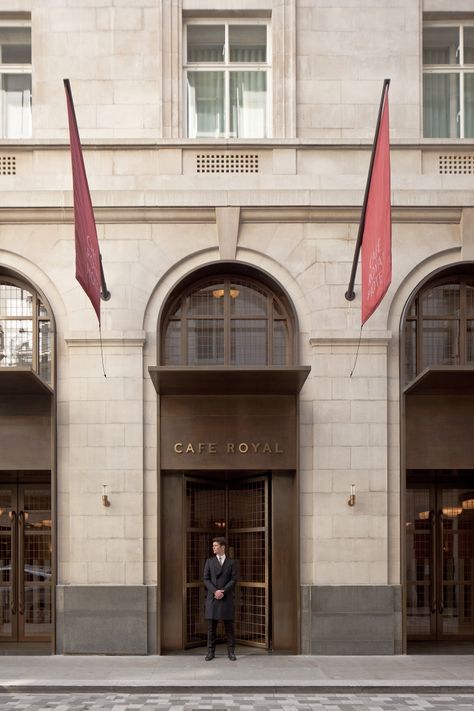 Hotel Cafe Royal London, Royal Doors, Classic Facade, Classical Building, Retail Facade, Cafe Royal, Architecture Classic, Classic Hotel, Commercial And Office Architecture