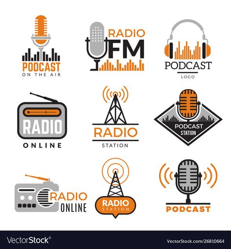 Radio Station Logo, Radio Logo, Radio Design, Radio Stations, Music Logo, Internet Radio, Citroen Ds, Business Logo Design, Sound Waves