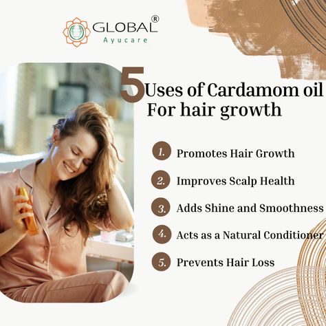 Discover the secret to luscious, healthy hair with cardamom oil! 🌿✨ Its powerful antioxidants and nutrients boost hair growth, strengthen your strands, and keep your scalp healthy. Say goodbye to hair woes and hello to shiny, beautiful locks! 🌟 Click here: https://shorturl.at/bdQkD #HairCare #NaturalBeauty #HealthyHair #CardamomOil #HairGrowth #ScalpMassage #Wellness #wellnesscoach #wellnessjourney #Haircut #hairstyle Cardamom Oil, Oil For Hair Growth, Anti Hair Fall, Natural Conditioner, Ayurvedic Remedies, Hair Issues, Boost Hair Growth, Oil For Hair, For Hair Growth