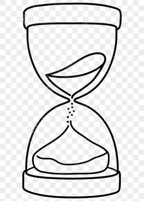 Easy Hourglass Drawing, Timer Illustration, Hourglass Drawing, Time Clipart, Art Final, Drawing Png, Sand Timers, Painting Rocks, Paint Rock