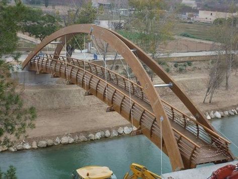 Timber Bridge, Bridges Architecture, Bridge Structure, Bridge Model, Small Bridge, Bridge Construction, Arch Bridge, Wooden Bridge, Architecture Model Making