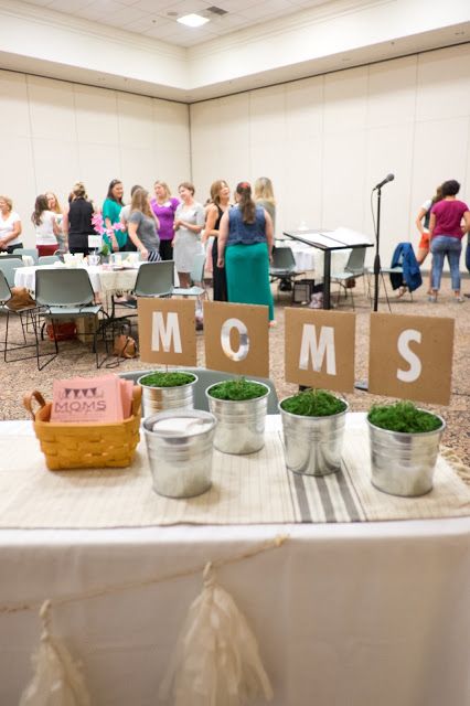 First Moms Group Session of the Year - Ideas for MOPS group Mops Centerpieces Say Yes, Mom Group Activities Ideas, Moms Of Preschoolers Mops, Say Yes Mops Theme, Mops Meeting Ideas, Mom Group Activities, Mom Group Ideas, Mops Say Yes Theme, Moms Group Activities