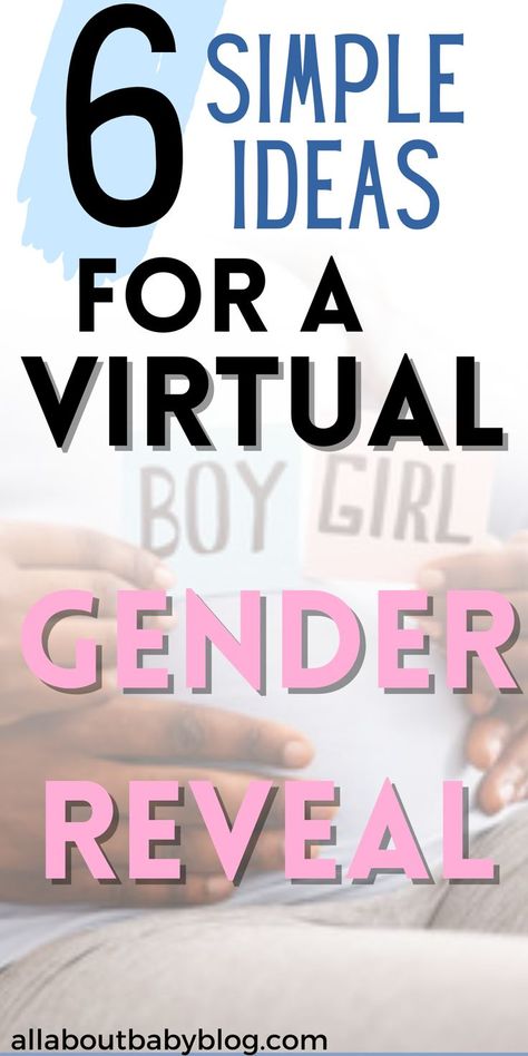 Virtual Gender Reveal Ideas, Long Distance Gender Reveal Ideas, Virtual Gender Reveal, Online Crush, Finding Out Baby Gender, Gender Reveal Activities, Simple Gender Reveal, Twin Gender Reveal, Virtual Families