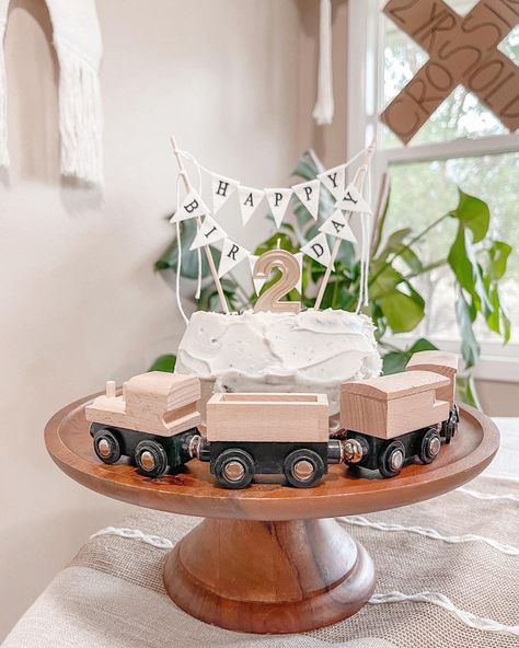 Vintage Train Birthday Cake, Train Theme Birthday Party Cake, Train Cake 2nd Birthday, Train Party Cake, Train First Birthday Party, Two Year Old Train Birthday Party, Train Cakes For Boys 2nd Birthday, Train Second Birthday Party, Chugga Chugga Two Two 2nd Birthday Cake