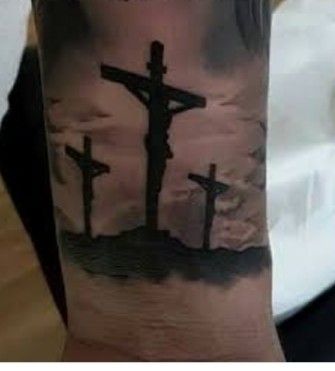 Crusification Of Jesus, Three Crosses Tattoo For Men, 3 Cross Tattoos For Men, 3 Crosses Tattoo Men, Three Crosses Tattoo Design, 3 Crosses Tattoo Design, Crucifixion Tattoo, 3 Crosses Tattoo, Three Crosses Tattoo