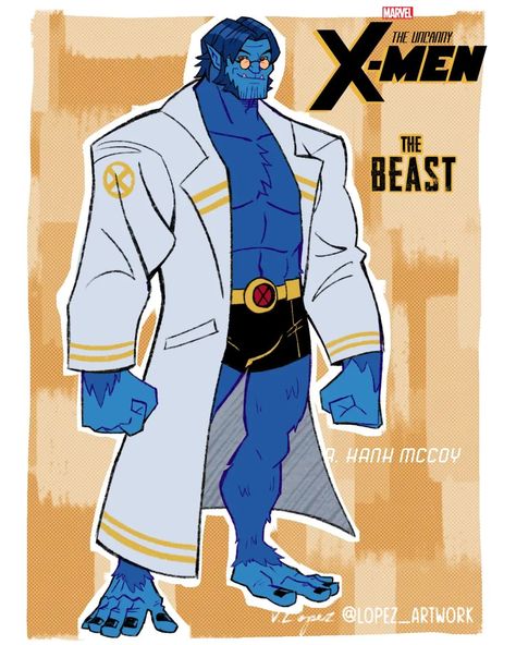 Vin Lopez | I changed some small details Concept Design: Dr. Hank Mccoy / The Beast #HankMccoy #TheBeast #TheBeastcosplay #Xmen #xmencosplay #Fanart... | Instagram Beast Marvel Art, Beast Xmen Art, Azazel Xmen, Beast X Men, Marvel Beast, Beast Xmen, Hank Mccoy Beast, Beast Marvel, Hank Mccoy