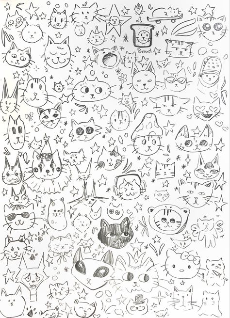 Lots of cats sketch ideas portrait sketch illustration illustration art drawing illustrator draw illustration drawing illustrations stars aesthetic star sketchbook drawings pencil sketchbook drawing pencils sketchbook drawing pencil sketchbook drawings pencils sketchbook drawings cat aesthetic cats cat cat wallpaper cat drawing cats aesthetic cat lover Cats Sketch, Stars Aesthetic, Daily Doodles, Aesthetic Star, Pencil Sketchbook, Aesthetic Cats, Drawing Illustrator, Drawing Pencils, Wallpaper Cat