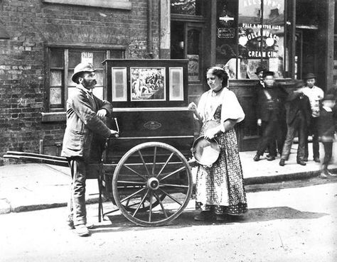 Barrel Organ, c1900s by London Metropolitan Archives, via Flickr Carol Kane, Mobile Library, Street Kids, Lower East Side, New York Art, Old London, East Side, Rotterdam, Movie Night