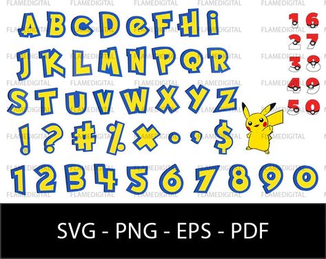 Pokemon Word, Pokemon Alphabet, Svg Pokemon, Teen Titans Characters, Pokemon Silver, Pokemon Room, Ninja Turtle Birthday, Turtle Birthday, Teen Titan