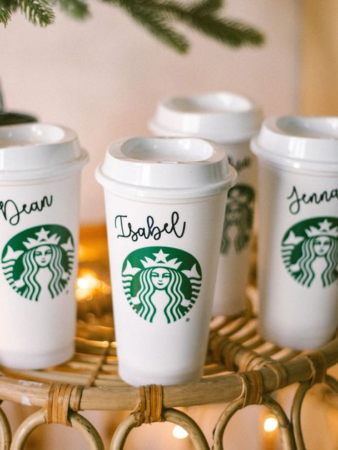 Starbucks Personalized Cups, Starbucks Wedding, Starbucks Cup Christmas, Starbucks Cups Personalized, Starbucks Cup Personalized, Starbucks Party, Personalised Tumbler, Kitchy Kitchen, Cricut Cups