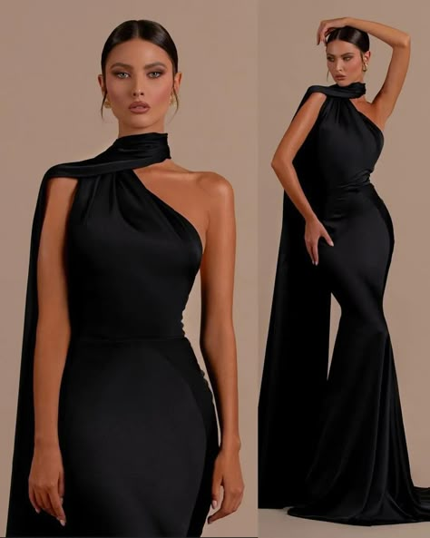 One Shoulder Gala Dress, Black Tie Event Dresses, Simple Evening Dress, Soiree Dress, Stunning Prom Dresses, Elegant Dresses Classy, Prom Dresses Sleeveless, Iconic Dresses, Grad Dresses