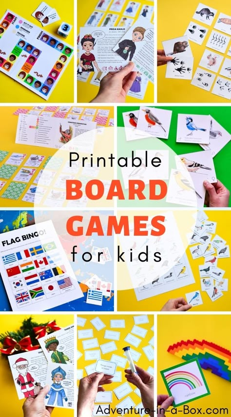 Printable board games for kids make learning a fun and engaging experience! Printable Board Games For Kids, Family Board Game Night, Kids Board Games, Family Board Game, Board Games Diy, Printable Games For Kids, Printable Board Games, Board Game Night, English Games