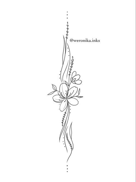 Hawaiian Vine Tattoo, Sleeve Inspiration Tattoo Women, Tropical Back Tattoo Women, Hawaiian Flower Spine Tattoo, Plumeria Spine Tattoo, Maui Hawaii Tattoo Ideas, Hawaiian Spine Tattoo, Tattoo Ideas Meaning Growth, Tropical Back Tattoo