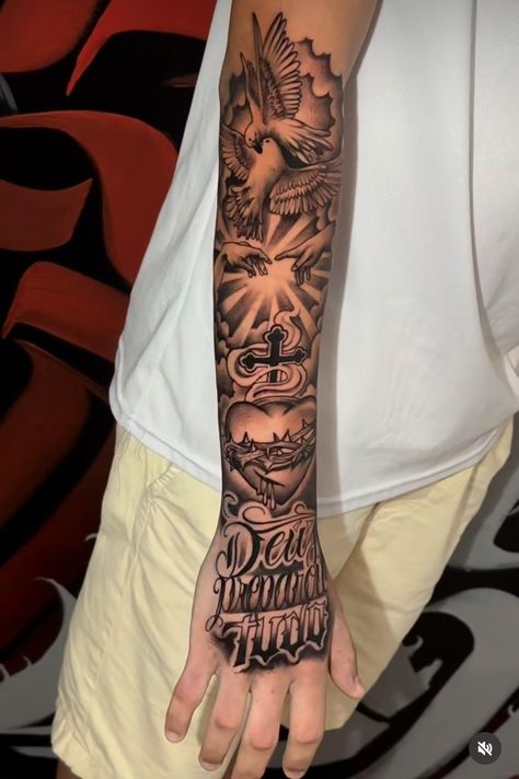 Forearm Outer Tattoo, Fire Shading Tattoo, Full Sleeve Tattoos For Guys Ideas, Full Forearm Tattoo Men, Manga Tattoo Hombre Ideas, Tattoo Hombre Brazo, Tattoo Sleeves For Men, Soccer Tattoos, Atlas Tattoo