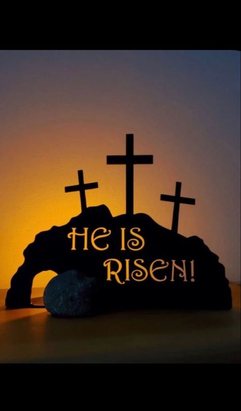 He Is Risen Pictures Easter, He Is Risen Art, Easter Resurrection Scene, Easter Images Jesus, He Has Risen Easter, Easter Wallpapers, Easter Paintings, Easter Week, Digital Board