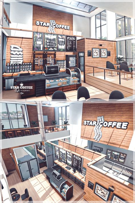 Sims 4 Cafe Shop, Sims 4 Coffee Shop Interior, Sims Boba Shop, Sims 4 Japanese Restaurant Cc, Sims 4 Base Game Restaurant, Sims Cc Restaurant, Sims 4 Coffee Shop Build, Sims 4 Restaurant Furniture Cc, Sims4 Coffee Shop