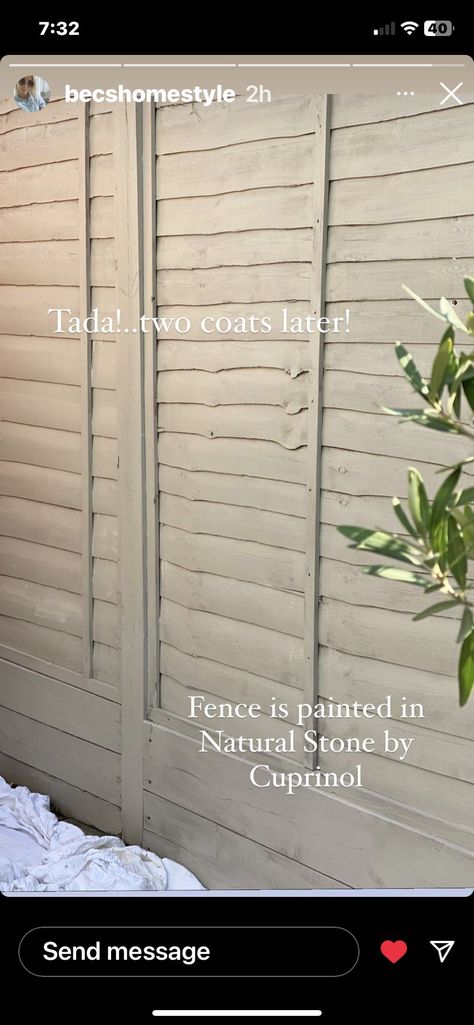 Fence Masters Crafting Your Perfect Garden Boundary Stone Colour Fence, Back Garden Fence Colour Ideas, Light Fence Colours, Fence Paint Colours Garden Ideas, Natural Stone Cuprinol, Cuprinol Natural Stone Fence, Front Gardens Uk, Garden Fence Colours Ideas, Painted Fence Ideas Colour