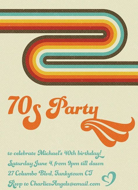 70s Birthday, 1970s Party, 70s Party Theme, 70s Theme Party, 70's Party, 70s Theme, 달력 디자인, Yearbook Themes, 70s Party