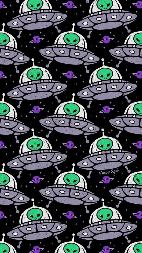 Alien Aesthetic, Wall Paper Phone, Alien Art, Flying Saucer, Boxing Day, Tumblr Wallpaper, Wallpaper Free Download, Halloween Wallpaper, Screen Wallpaper