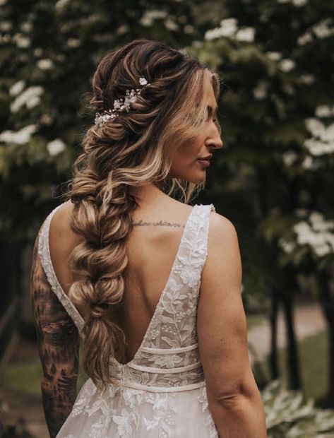 Boho Wedding Braid, Cute Homecoming Hairstyles, Bohemian Wedding Hairstyles, Hairstyles Bohemian, Braids Bohemian, Curl Hairstyles, Bridesmaid Hair Braid, Homecoming Hairstyles For Long Hair, Wave Hairstyles