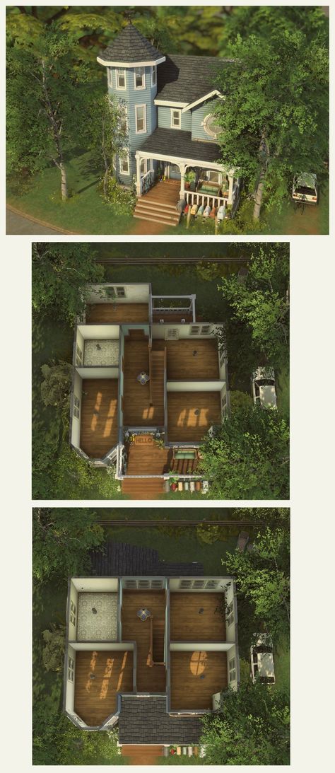 Cheap Sims 4 House, Sims 4 Family House, Sims 4 Family, Small House Layout, Sims 4 House Plans, House Template, Sims 4 House Design, Home Decor Quotes, Floor Layout