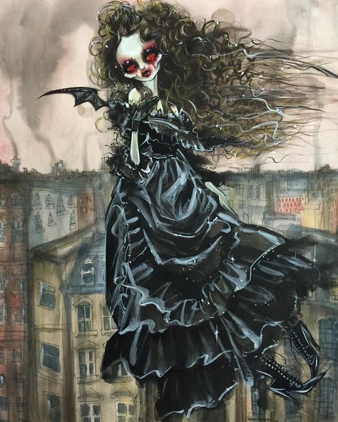 Bizzare Art, Dustin Bailard, Fantasy Aesthetics, Goth Wallpaper, Horror Artwork, Big Eyes Art, Colouring Pics, The Rising Sun, Fairy Girl