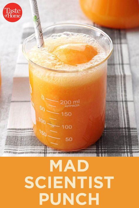 Mad Scientist Punch Mad Scientist Halloween, Munchies Recipes, Mad Science Party, Mad Scientist Party, Scientist Party, Kitchen Staples, Science Party, Mad Science, Party Punch