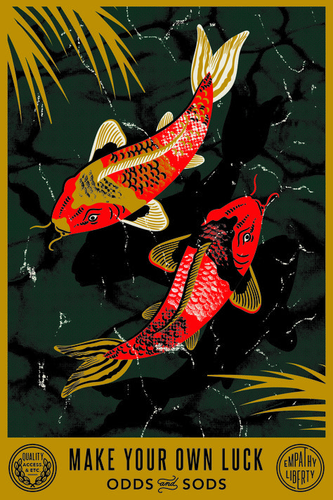 Shine on koi v1 01 Koi Fish In Pond, Koi Illustration, Fish In Pond, Pond Koi, Fish Poster, Apartment Wall Art, Koi Art, Fish Graphic, Koi Fish Tattoo