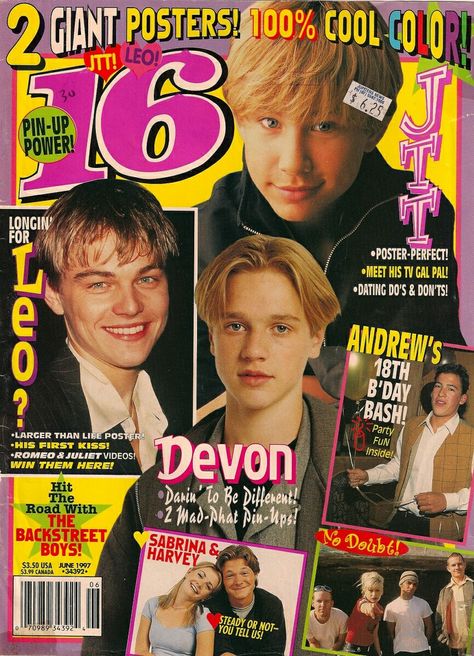 JTT Leonardo Devon Andrew Sabrina Boys, Devon Sawa, 90’s Nostalgia, Citate Harry Potter, Jonathan Taylor Thomas, 90s Teen, Jonathan Taylor, Giant Poster, 90s Memories