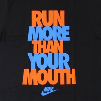 Run more than your mouth #fitness #fit #health #workout Nike Motivation, Grad Quotes, Nike Quotes, Workout Posters, Break Bad Habits, Powerful Motivational Quotes, Running Quotes, Family Board, Lifestyle Quotes