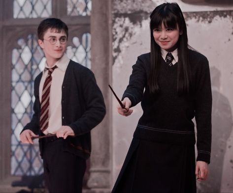 Cho Chang And Harry Potter, Cho And Harry, Katie Leung, Shifting Script, Character Movie, Cho Chang, Harry James, Cedric Diggory, Harry James Potter