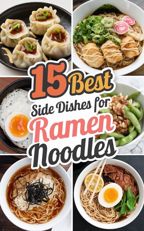 Get ready to drool over these amazing ramen noodle accompaniments! 🍜💦 #ramenobsessed #foodgasm Ramen Side Dish, Ramen Noodles Upgrade, Noodles Making, Traditional Ramen, Spicy Ramen Noodles, Curry Ramen, Ramen Noodle Salad, Sides Dishes, Ramen Noodle Soup