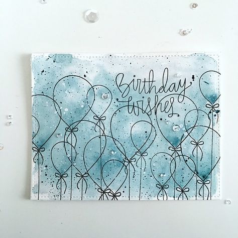 Diy Watercolor Cards, Quick Watercolor, Cards For Men, Watercolor Birthday Cards, Painting Birthday, Crafts Diy Projects, Simple Birthday Cards, Kids Watercolor, Watercolor Birthday